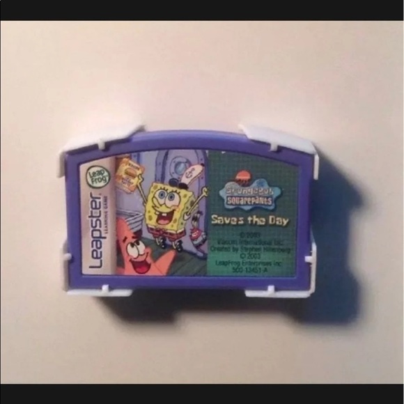 SPONGEBOB SQUAREPANTS  3 LEAPSTER OR LEAPSTER 2 GAME - Picture 2 of 4